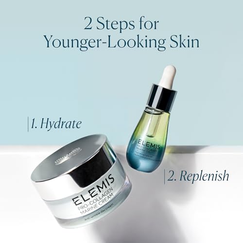 ELEMIS Pro-Collagen Marine Oil 15ml, Lightweight Face Oil To Hydrate, Nourish & Improve Skin Texture | Lightweight anti-aging face oil to hydrate
