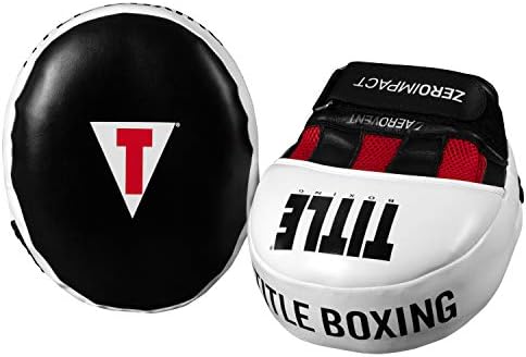 TITLE Boxing Zero-Impact 2.0 Muay Thai Pads - MMA, Kickboxing Equipment, Punching Pads, Focus Mitts - Black