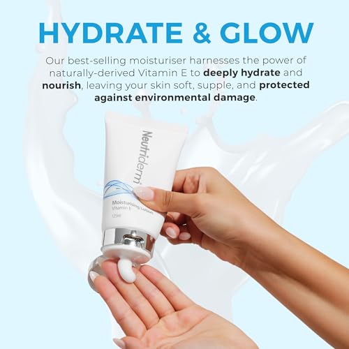 NEUTRIDERM Daily Face Moisturizer with Natural Vitamin E Cream, Moisturizing Lotion for Face and Body, Wrinkles, Dry, Acne-Prone