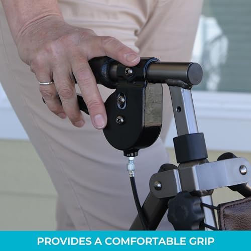 Stander Replacement Walker Hand Grips, Rolling-Walker Foam Grip Handles for Adults, Seniors, and Elderly