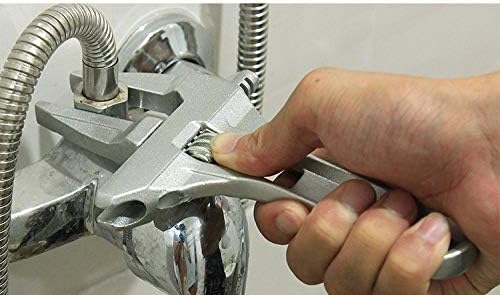8 Inch Wide Jaw Adjustable Spanner Wrench 6-68mm Aluminum Alloy Plumber