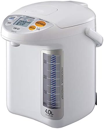 Zojirushi CD LFC50 Micom Water Boiler and Warmer, 5.0l, 169 Oz (White) | Four keep-warm settings, Quick Temp mode, timer, panorama gauge
