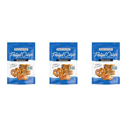 Snack Factory Original Pretzel Crisps, Non-GMO, 14 oz Party Size Bag