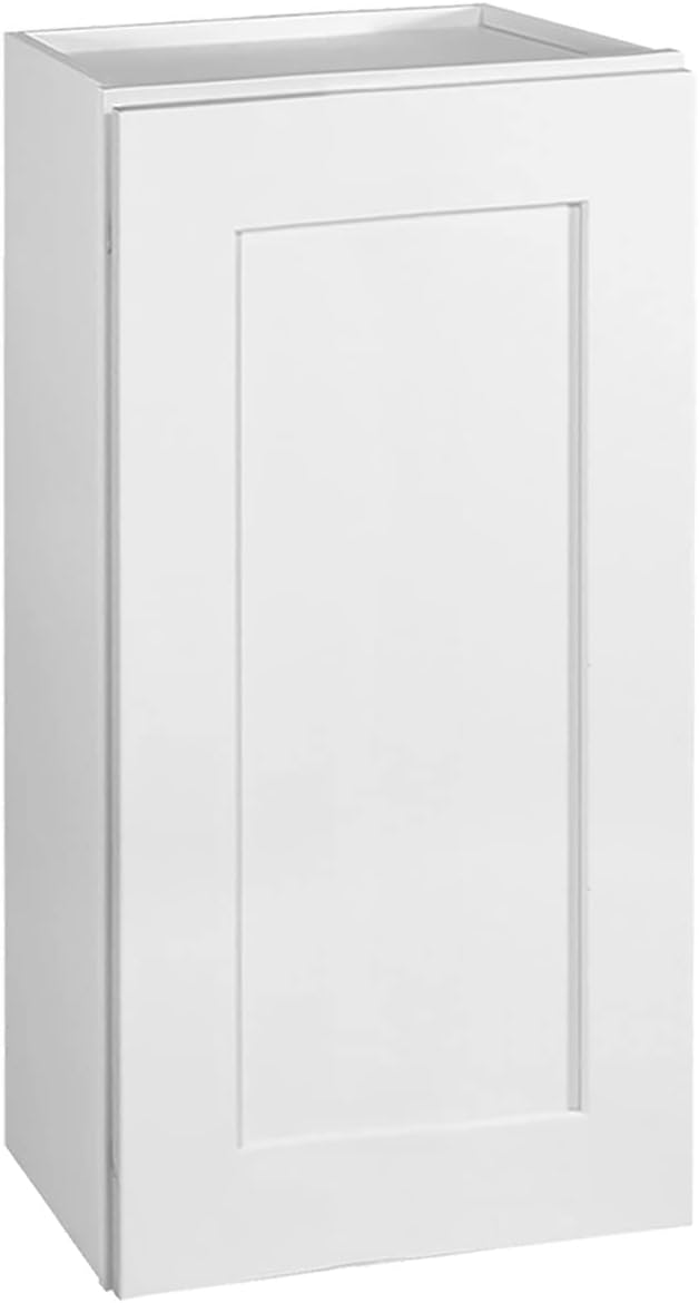 Design House Brookings Kitchen Wall Cabinet, 12", White | Adjustable Shelves, Adjustable Hinges, Wall Mount, Contemporary/Modern, Wood, Kitchen, 561530