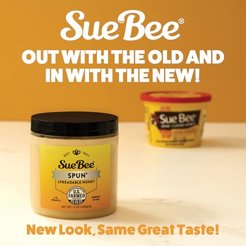 Sue Bee Premium Spun Honey, Pure Honey, Product of USA, US Grade A, Whipped Honey, 12 Ounce (Pack of 1)