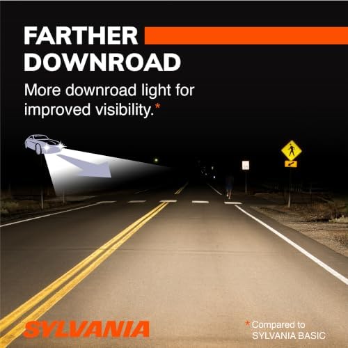 SYLVANIA - 9005 XtraVision Halogen Headlight Bulb - High-Performance Car Headlight - Halogen Light with No Glare - For Automotive - 2 Bulbs