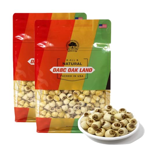 DOL Natural Dried Lotus Seeds Packed In USA 莲子干 8 Ounce, 100% Natural, Dried White Lotus Seeds Lian ZI, Rich In Methionine for Health