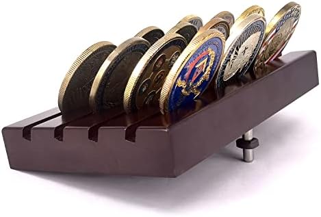 Joygulls Military Collectible Challenge Coin Display Holder Stand Holds 16-18 Coins