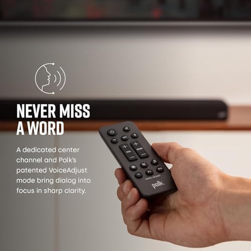 Polk Audio Signa S2 Ultra-Slim Sound Bar for Smart TV with Subwoofer