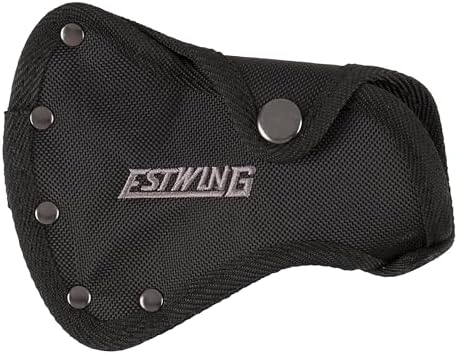 ESTWING Sportsman's Axe - 14" USA Made Special Edition Camping Hatchet with Forged Steel Construction & Genuine Leather Grip - E24ASEA | Made in USA, Outdoor Versatility, Genuine Leather Grip, Forged In One Piece, Heavy Duty Sheath