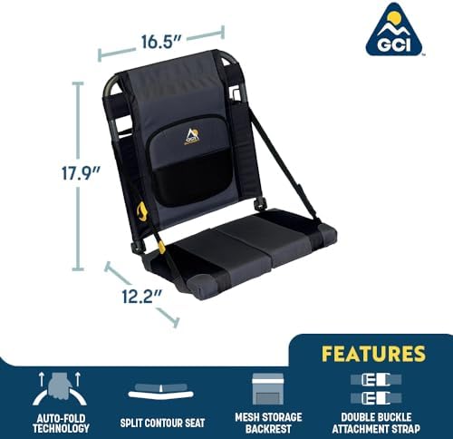GCI Outdoor SitBacker Adjustable Canoe Seat with Back Support