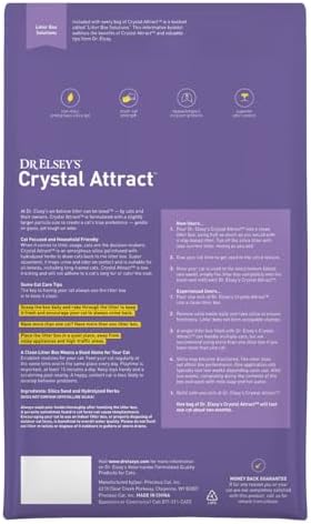 Dr. Elsey's Crystal Attract Silica Cat Litter, 8lbs