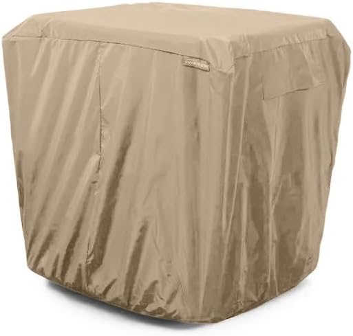 Covermates Classic Heavy-Duty Air Conditioner Cover - Durable All-Weather Protection for Outdoor Central AC Units - Water-Resistant 12-Gauge Vinyl Shell, 26W x 26D x 32H, Green