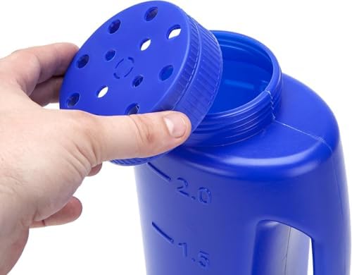 Katai – 2L (70 oz) Hand Held Spreader – Adjustable Hole Size for Seeds, Fertilizer