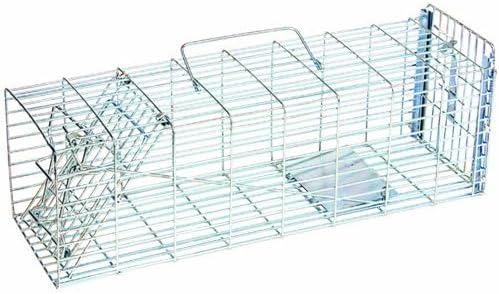 JT Eaton Answer Humane Live Catch Trap for Coyotes & Large Pests | Heavy-Duty Cage Trap; Catches Coyotes, Foxes, and Armadillos; Galvanized Wire; Humane Catch and Release