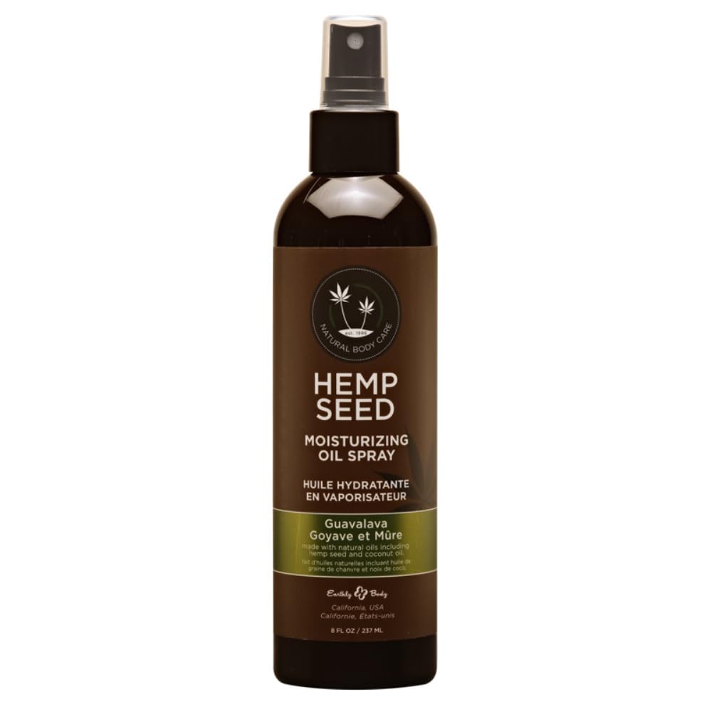 Hemp Seed Moisturizing Oil Spray - 8 oz - Smooth, Moisturize & Protect Skin - With Vitamin E + Hemp Seed, Coconut & Avocado Oils - Vegan, Cruelty Free