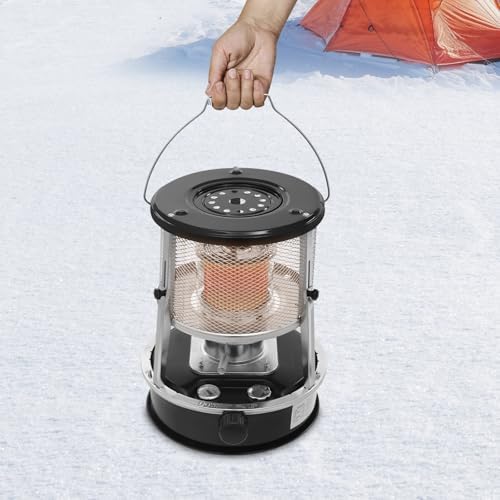 Kerosene Heater, 9000 BTU Portable Indoor Kerosene Space Heater with Adjustable Height, Non-Electric Radiant Heater & Stove for Home Emergency