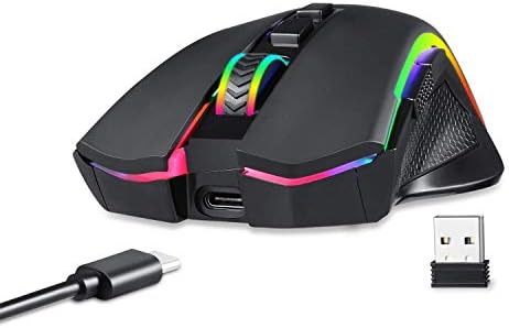 Redragon M602 Gaming Mouse, Ergonomic RGB Gaming Mouse Wired with 7200 Adjustable DPI, 9 Programmable Buttons, Professional Software for Gamer Office [Black]