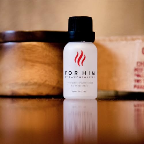 Pheromone Infused Cologne for Men - For Him 1 oz Spray by RawChemistry | Long Lasting Perfume for Men, Mens Body Spray, Premium Cologne Oil Notes, Fine Fragrances for Men, All Day Daily Use, 1 Oz