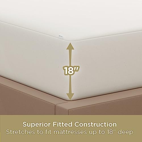 AllerEase Organically Grown Cotton Waterproof Mattress Pad Full