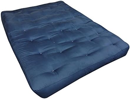Gold Bond 8" Double Foam & Cotton Futon Mattress, Sage Microfiber, Full, Green