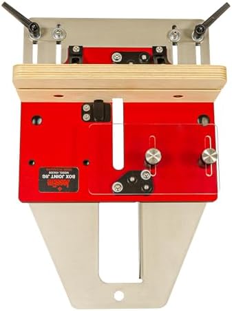 JessEm 06300 Box Joint & Finger Joint Jig for Router Tables, 3 Key Sizes | 1/4", 3/8" and 1/2" aluminum indexing keys with bearing-glide sled