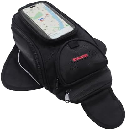 Dracarys Motorcycle Tank Bag - Oxford Saddle Black Motorbike Bag - Strong Magnetic Bag for Honda Yamaha Suzuki Kawasaki Harley