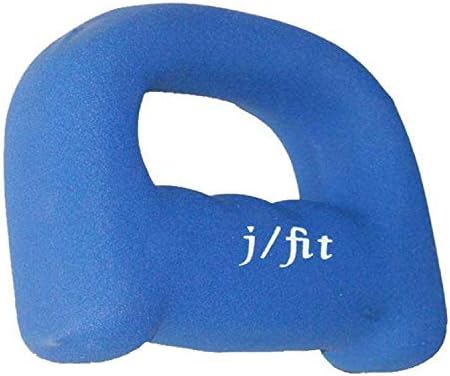 JFIT Neoprene D Grip Dumbbells - Single Weights 1LB-5LB - Premium Non-Slip, Hand Weights, Ergonomic Design