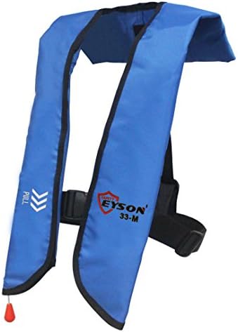 Eyson Inflatable Life Jacket Life Vest Basic Manual (709 Blue Manual)