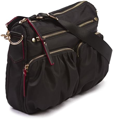 Nylon Crossbody Bag - Premium Lightweight Top-Zip Handbag