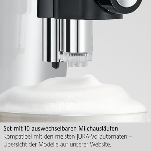 JURA Original - Replaceable Milk Spout CX3 for One-Touch Fully Automatic Machines - TÜV-Certified Hygiene - Pack of 10-72228