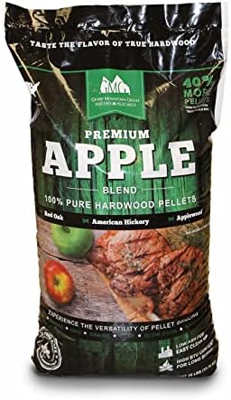 Premium Apple Blend Wood Grilling Pellets - 28lbs.
