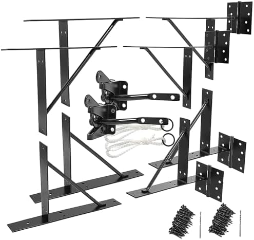 Anti Sag Gate Kit Heavy Duty No Sag Kit for Wooden Gate Fence with a Gate Latch