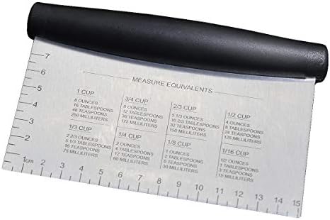 ALLTOP Bowl Spatula & Bench Scraper, Flexible Plastic Multipurpose Kitchen Pastry Cutter Tool