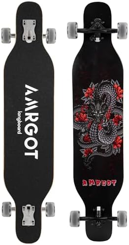 Amrgot 42 inches Complete Longborads Drop Through Deck Concave Cruise Professional Longboards