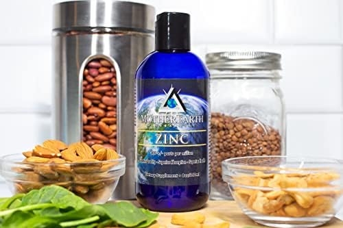 Mother Earth Minerals Ionic Liquid Zinc Supplement High Absorption Angstrom Zinc Mineral Drops for Immune Support