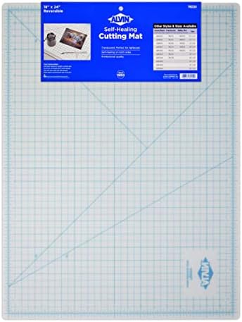 Alvin, TM Series Translucent Professional Cutting Mat, Self-Healing, Great for Lightboxes, Safe with Rotary or Utility Knife - 24 x 36 inches