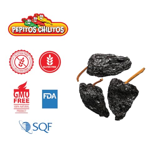 PEPITOS CHILITOS/Chile Ancho 16 oz. Resealable Bag - Natural and Premium - Great For Mexican Recipes Like Salsa, Tamales, and Stews.