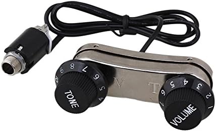 Acoustic Guitar 6-string Volume & Tone Control + Piezo Pickup