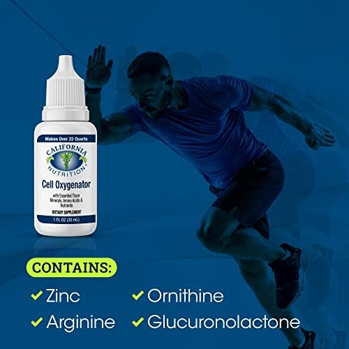 Cell Oxygenator Oxygen Boost, 1fl oz (30ml), Cell Food Oxygen Drops with Zinc, Support Immune System, Liquid Oxygen Dietary Supplement