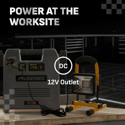 Schumacher Electric Car Battery Jump Starter & Portable Power Station - 1800 Peak Amps - 12V DC Power Outlet - with Overload & Short-Circuit