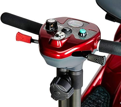 EV RIDER Transport AF Plus Automatic Folding Scooter with Remote - Lithium Battery Lightweight Travel Mobility Scooter - 49 lbs Total (Blue), S21AF
