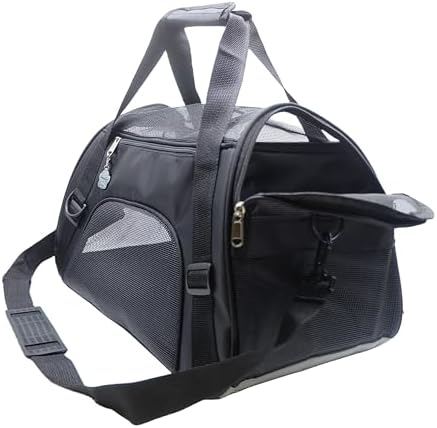 ZaneSun Cat Carrier,Soft-Sided Pet Travel Carrier for Cats,Dogs Puppy Comfort Portable Foldable Pet Bag Airline Approved (Small Blue)