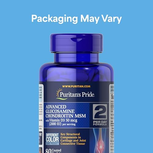 Puritan's Pride Advanced Glucosamine Chondroitin MSM with Vitamin D3 50mcg