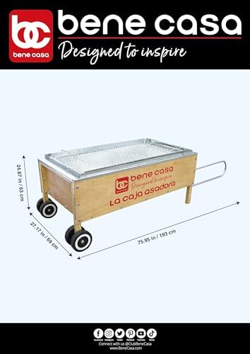 Bene Casa Caja Asadora Outdoor Roasting Box.This roasting Box can Hold Up to 100 Pounds of Meat.