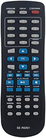 SE-R0301 Replace Remote Control SER0301 fit for Toshiba DVD Player SD-4100 | SD-4200 SD-4200KC SD-4200KU SD-K790KU SD-4100KU SD-4300 SD-4300KU