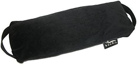 Bucky Baxter Ergonomic & Supportive Adjustable Lumbar Pillow, Black, One Size,Cotton