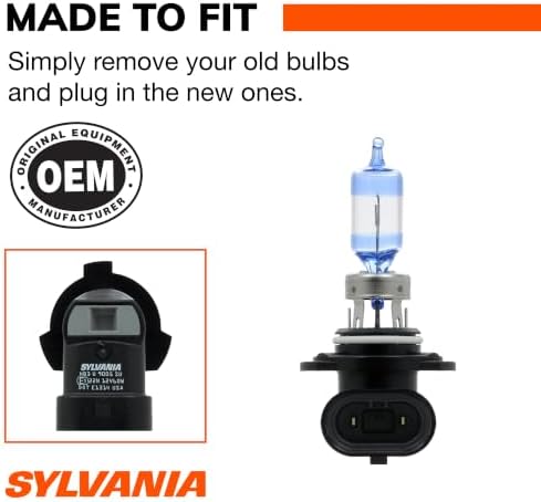SYLVANIA - 9005 SilverStar Ultra - High Performance Halogen Headlight Bulb, High Beam, Low Beam and Fog Replacement Bulb, Brightest Down Road with Whiter Light, Tri-Band Technology (Contains 1 Bulb)