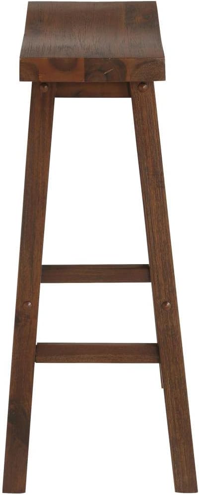 Boraam Sonoma Saddle Stool, Chestnut