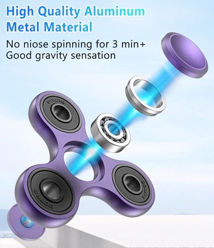 ATESSON Fidget Spinner Metal Fidget Spinners Toy Adults Kids